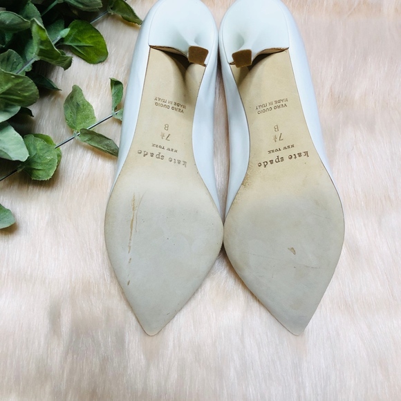NWB Kate Spade White Captoe Paloma Pump - Picture 6 of 8